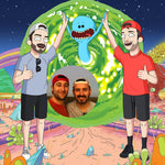 Science Fiction Cartoon Portrait on Canvas