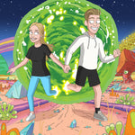 Science Fiction Cartoon Portrait on Canvas