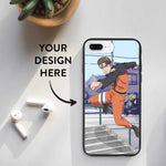 Eco friendly iPhone 7 Plus and iPhone 8 Plus case with a personalized design print.