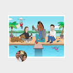 Horseman Style Cartoon Portrait