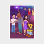 Horseman Style Cartoon Portrait