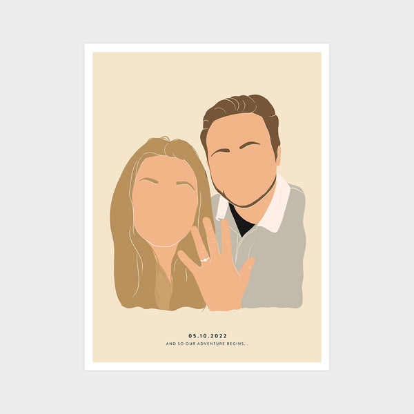 Faceless Minimalist Portrait