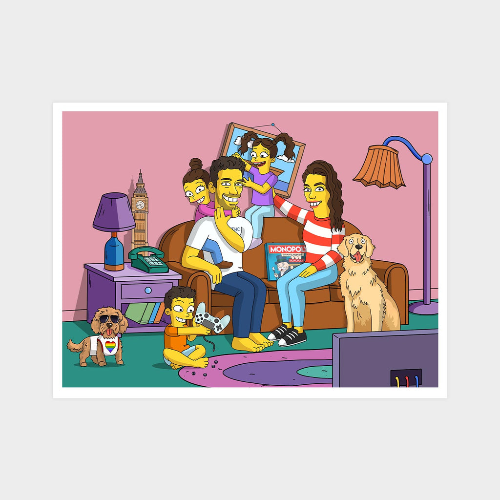 Yellow Style Cartoon Portrait